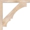 Ekena Millwork Balboa Block Smooth Bracket w/ Offset Brace, Douglas Fir, 5 1/2"W x 42"D x 42"H BKT0604X42X42BOA05SDF - alternate 4